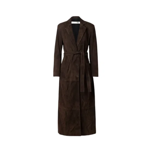 Vesper Belted Suede Coat