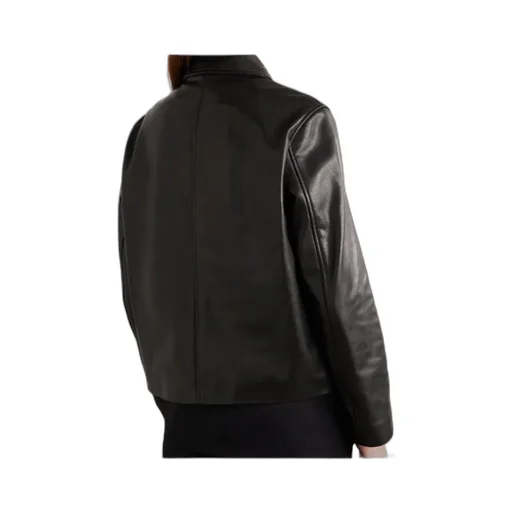 Louise Leather Shirt Jacket