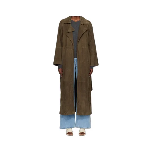 Althea Belted Suede Coat