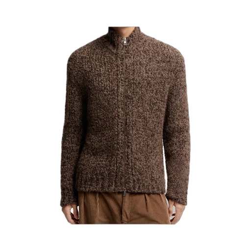 Logo Patch Zip-Up Cardigan