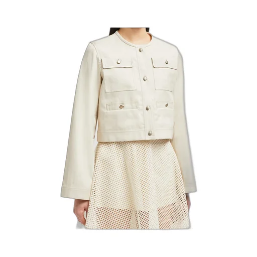 Crewneck Cropped Blend Jacket
