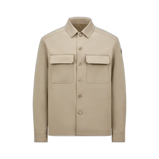 Wool Gabardine Long Sleeve Shirt