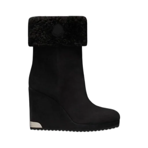 Wedge Sole Suede Boots