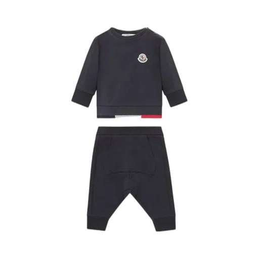 Tricolor Trimmed Tracksuit Set