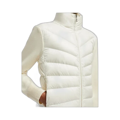Panelled Zip-Up Padded Jacket