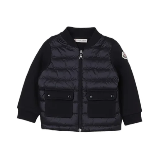 Logo-Patch Panelled Bomber Jacket