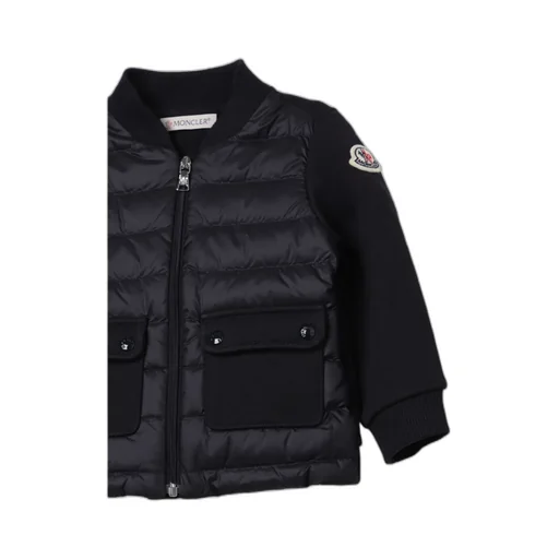Logo-Patch Panelled Bomber Jacket