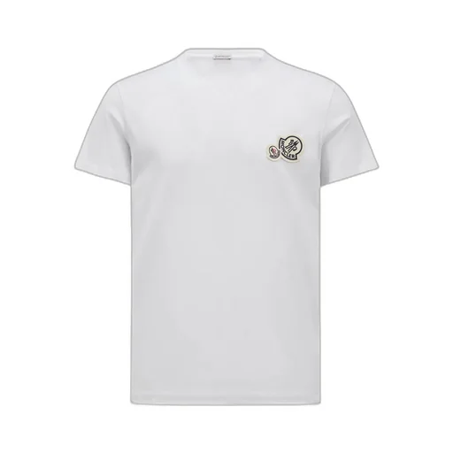Double Logo Patch Crewneck T-Shirt