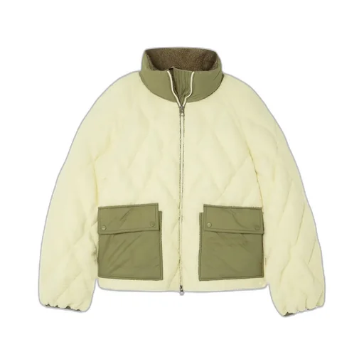 Jonquille Fleece Quilted Down Jacket
