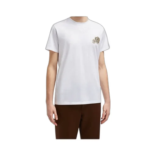 Double Logo Patch Crewneck T-Shirt