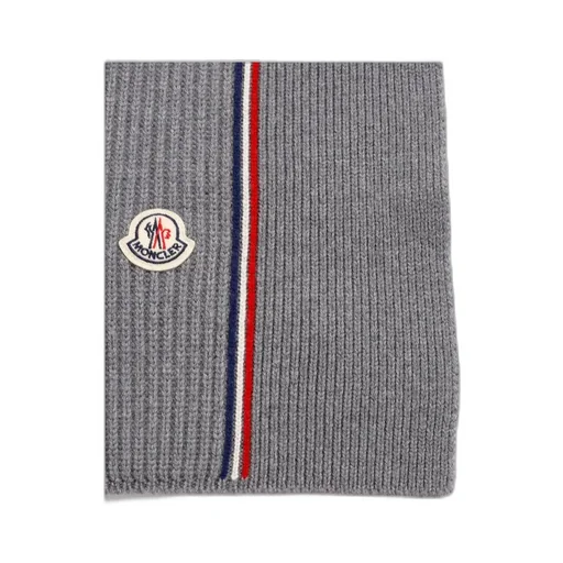 Logo-Appliqué Virgin-Wool Scarf
