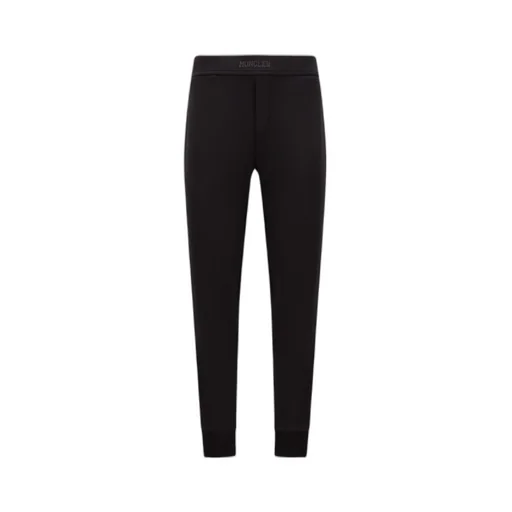 Logo Patch Straight Leg Trousers