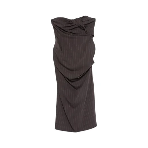 Strapless Draped Dress
