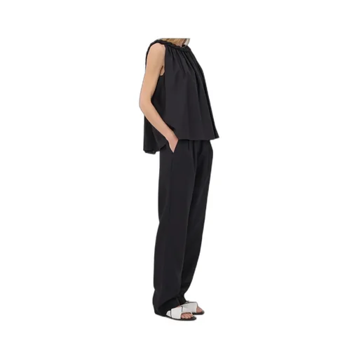 Garino Twisted-Neck Gathered Top