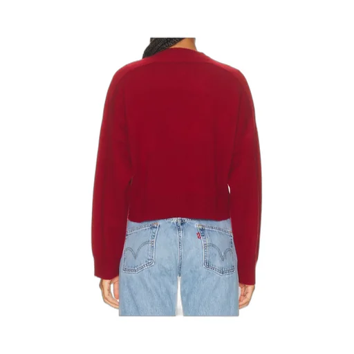 Long-Sleeved V-Neck Sweater