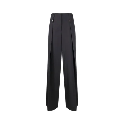 Pleated High-Waisted Trousers