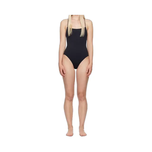 Stretch Plain Weave One-Piece Swimming Suit
