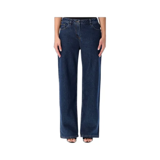 Button-Fastening Jeans