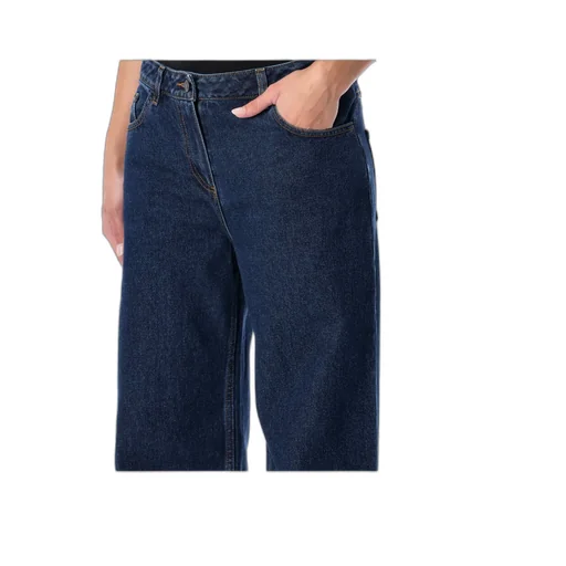 Button-Fastening Jeans