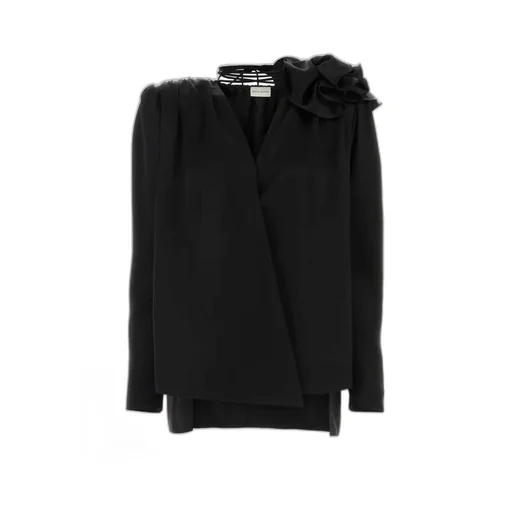 Classic Shirred Flower Blouse
