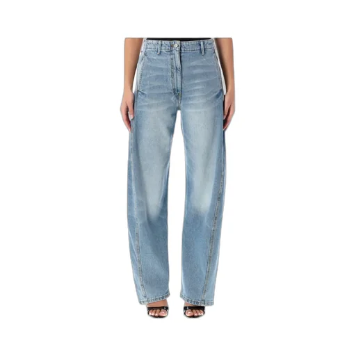 Mid Waist Straight-Leg Jeans