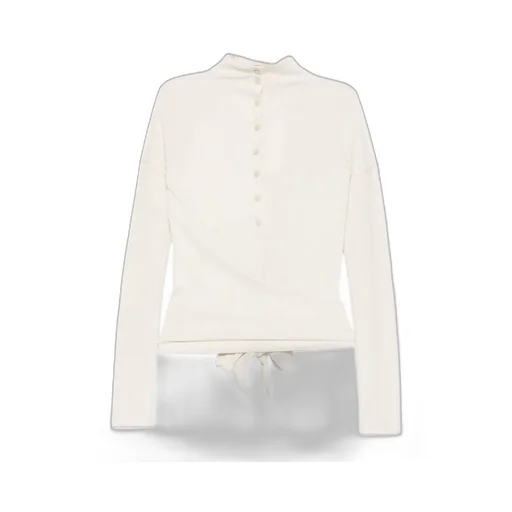 Knot-Detail Polo Shirt