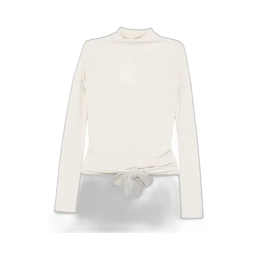 Knot-Detail Polo Shirt