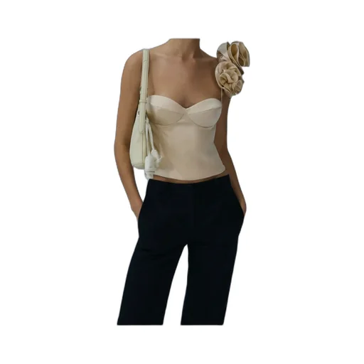 Flower Appliqué Tank Top