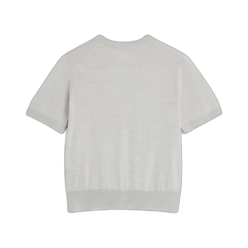 Baby Fox-Embroidered Short-Sleeve Cardigan