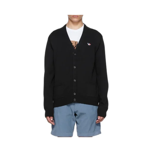 Button-Up Wool Cardigan