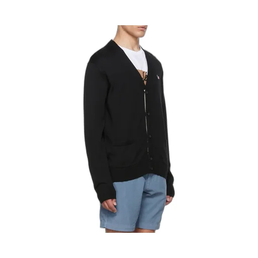 Button-Up Wool Cardigan