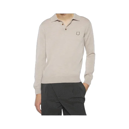 Bold Fox Head Patch Polo Jumper