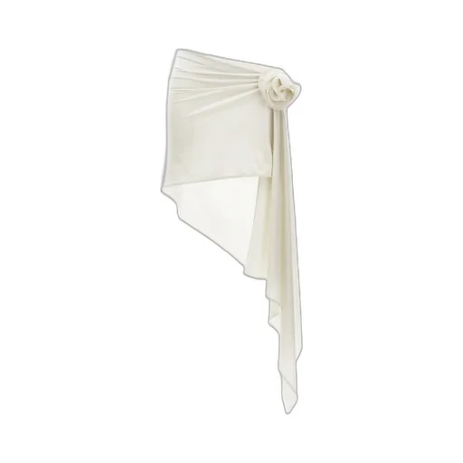 Asymmetric Draped Mini Skirt