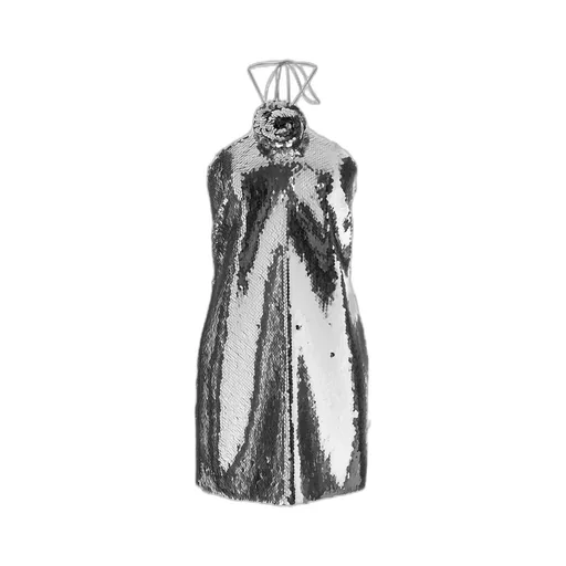 Choker Sequin Mini Dress