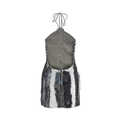 Choker Sequin Mini Dress