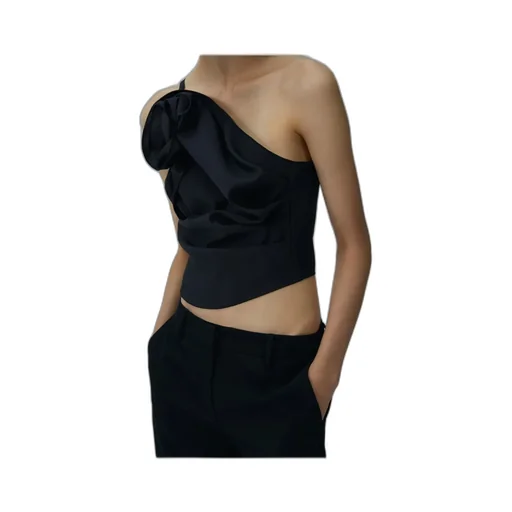 One Shoulder Draped Top