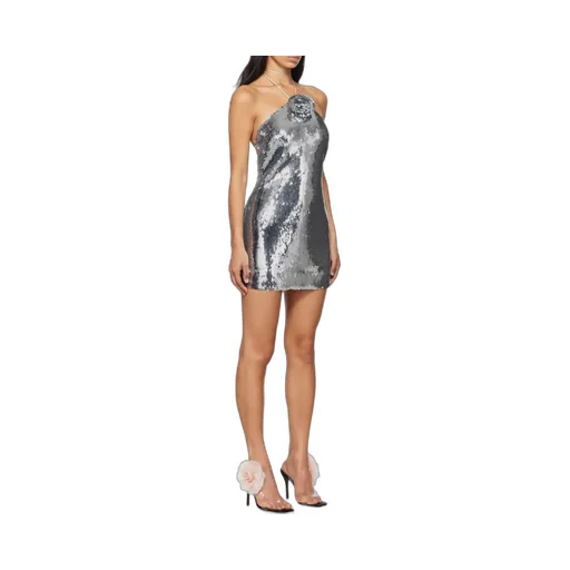 Choker Sequin Mini Dress