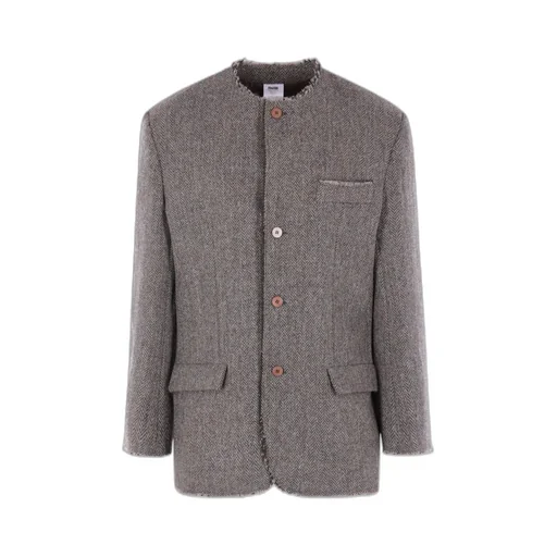 Herringbone Single Breasted Jacket