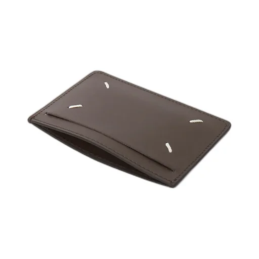 Four-Stitch Detailed Card Holder