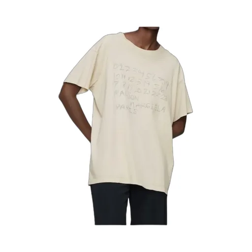 Numbers Printed Crewneck T-Shirt