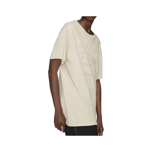 Numbers Printed Crewneck T-Shirt