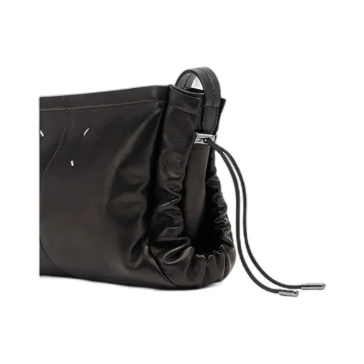 Drawstring Baguette Shoulder Bag