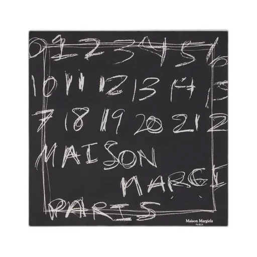Scribbled Numerical Foulard