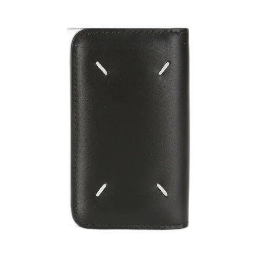Four-Stitch Tri-Fold Two-Toned Keyring Wallet