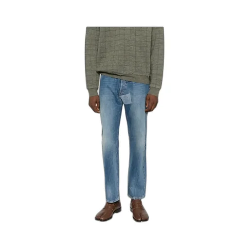 Whiskering-Effect Jeans