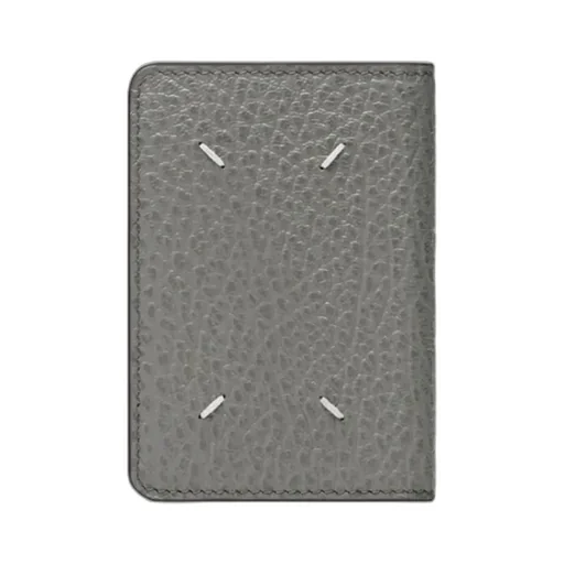Embossed Grainy-Leather Card Holder