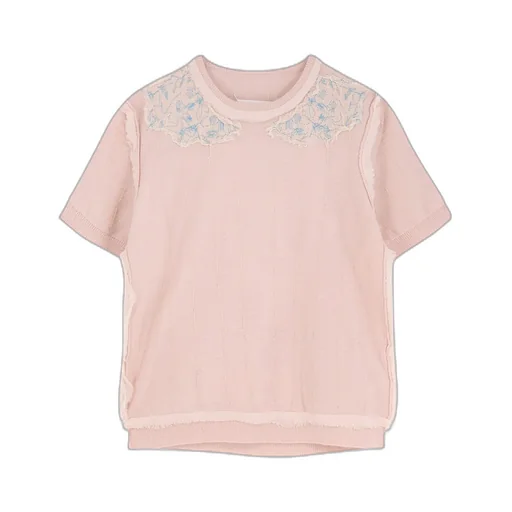 Vintage Effect Knitted Top