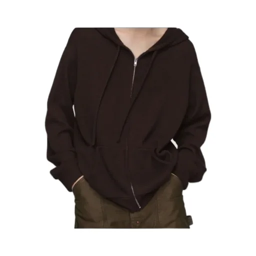 Cashmere Zip-Up Hoodie