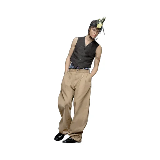 Pendleton Logo-Patch Checked-Yoke Trousers