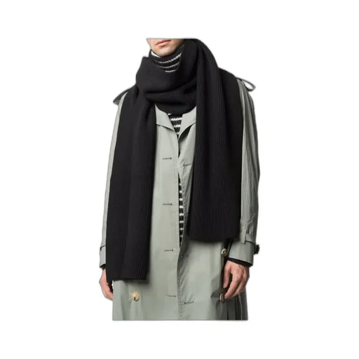 Four-Stitches Ribbed Scarf